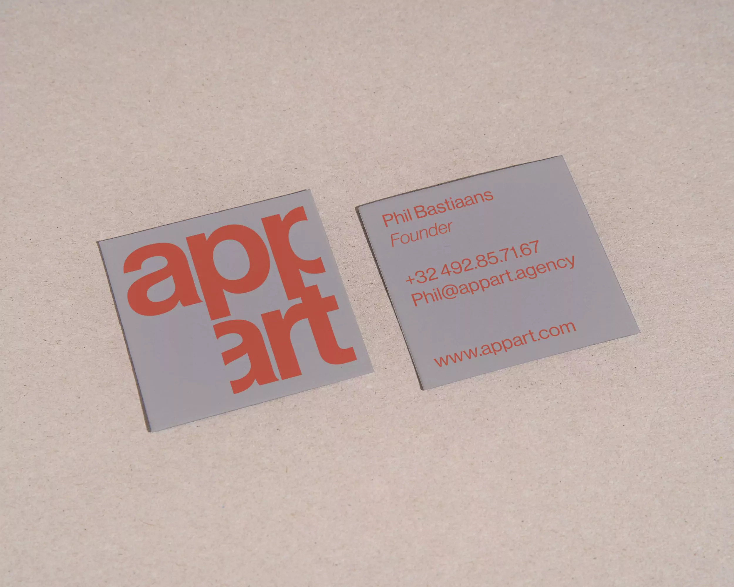 Appart Visual Identity - Business Card Design