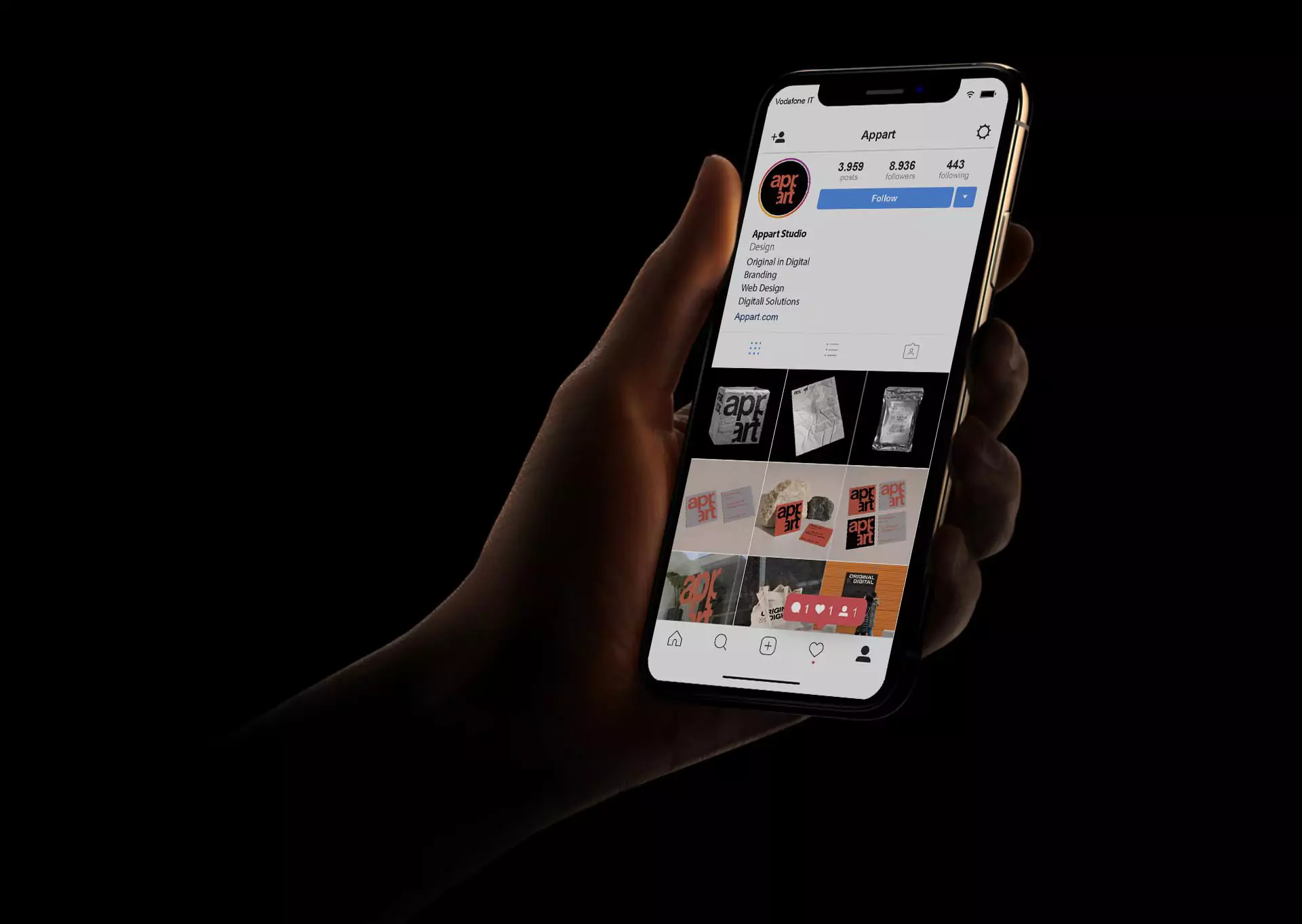 Appart Visual Identity - Instagram Profile