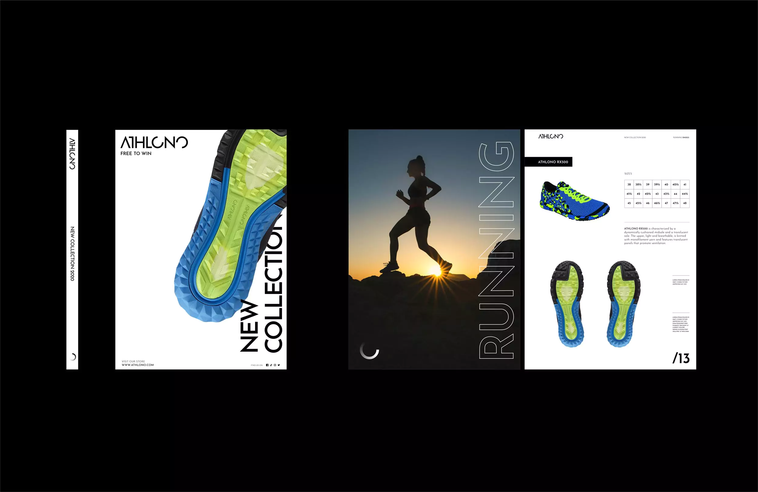 Athlono Brand Identity - Catalogue Design