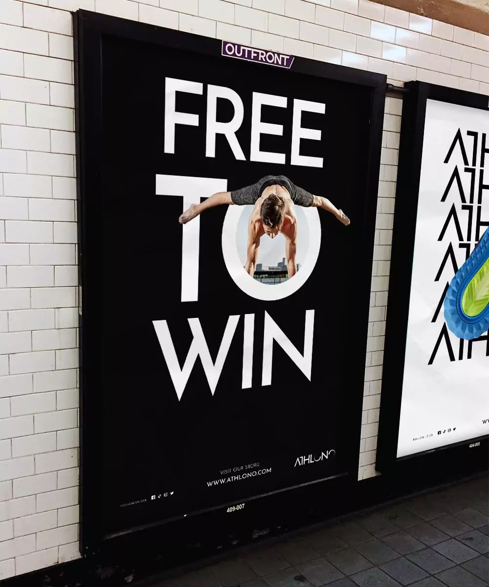 Athlono Brand Identity - Poster Design