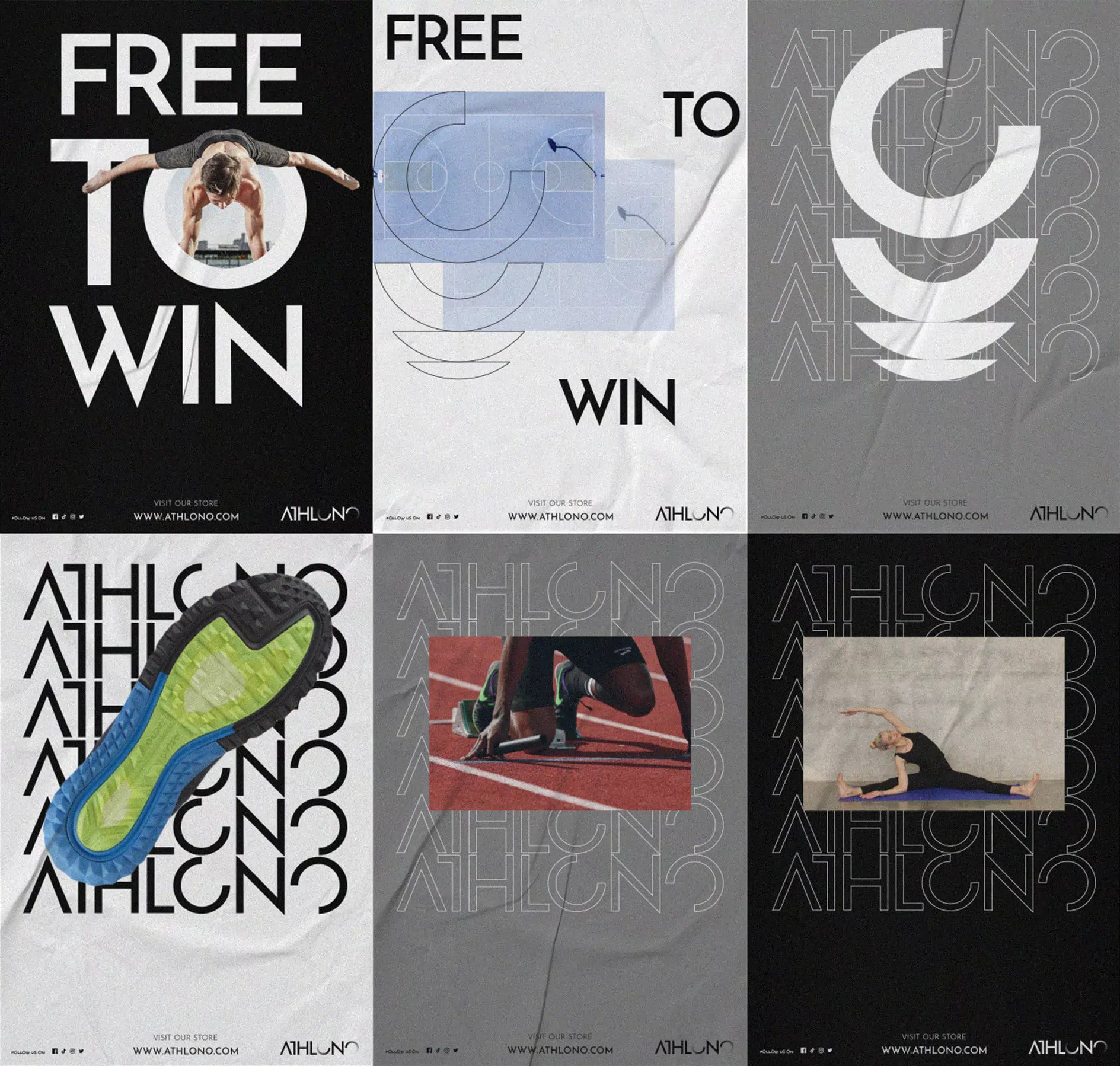 Athlono Brand Identity - Poster Designs