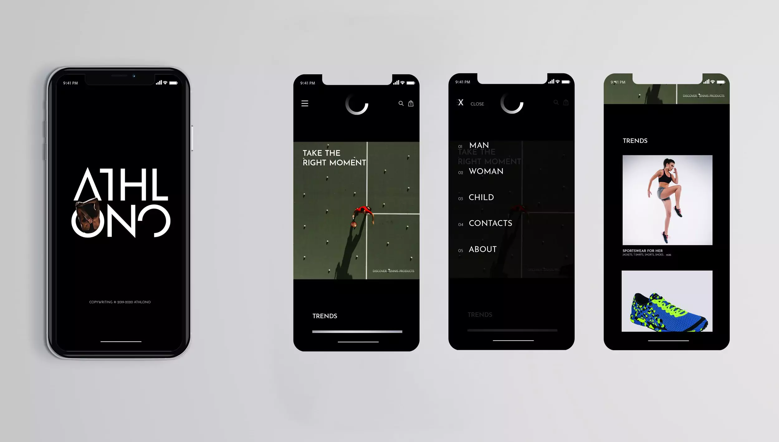 Athlono Brand Identity - Responsive Website Design