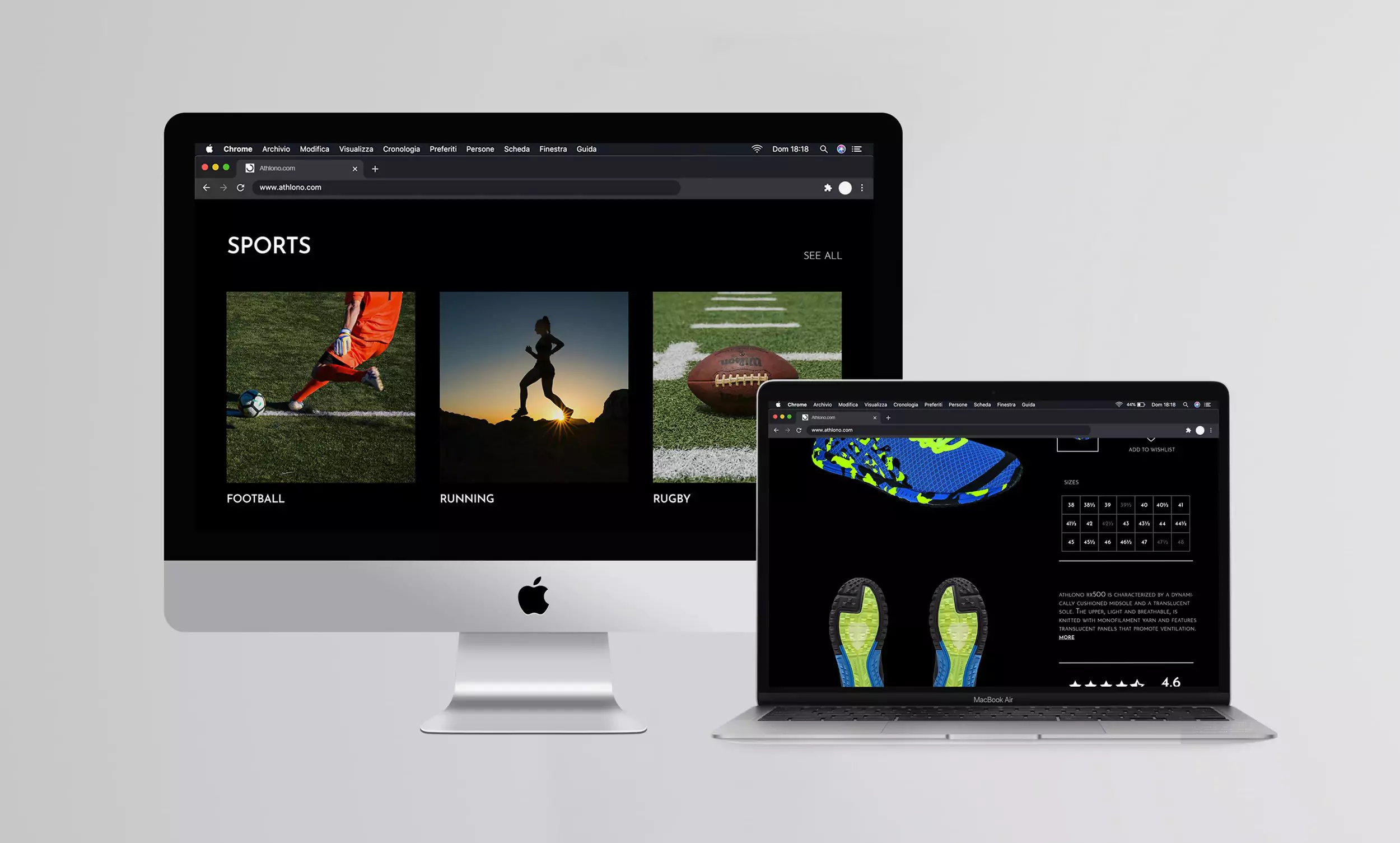 Athlono Brand Identity - Website Design
