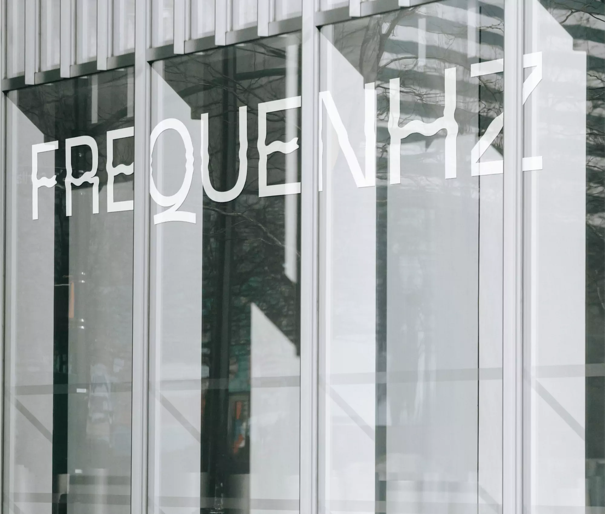 Visual Identity for Frequenhz - Logotype on Front Store