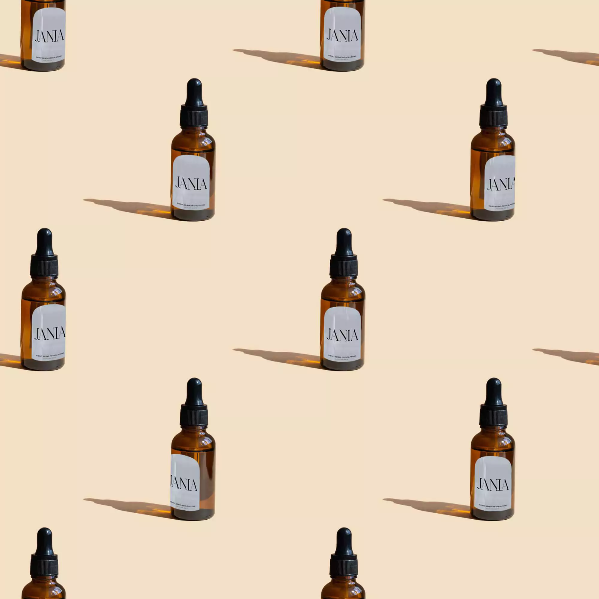 Brand Identity for Jania - Amber Dropper Packaging Design