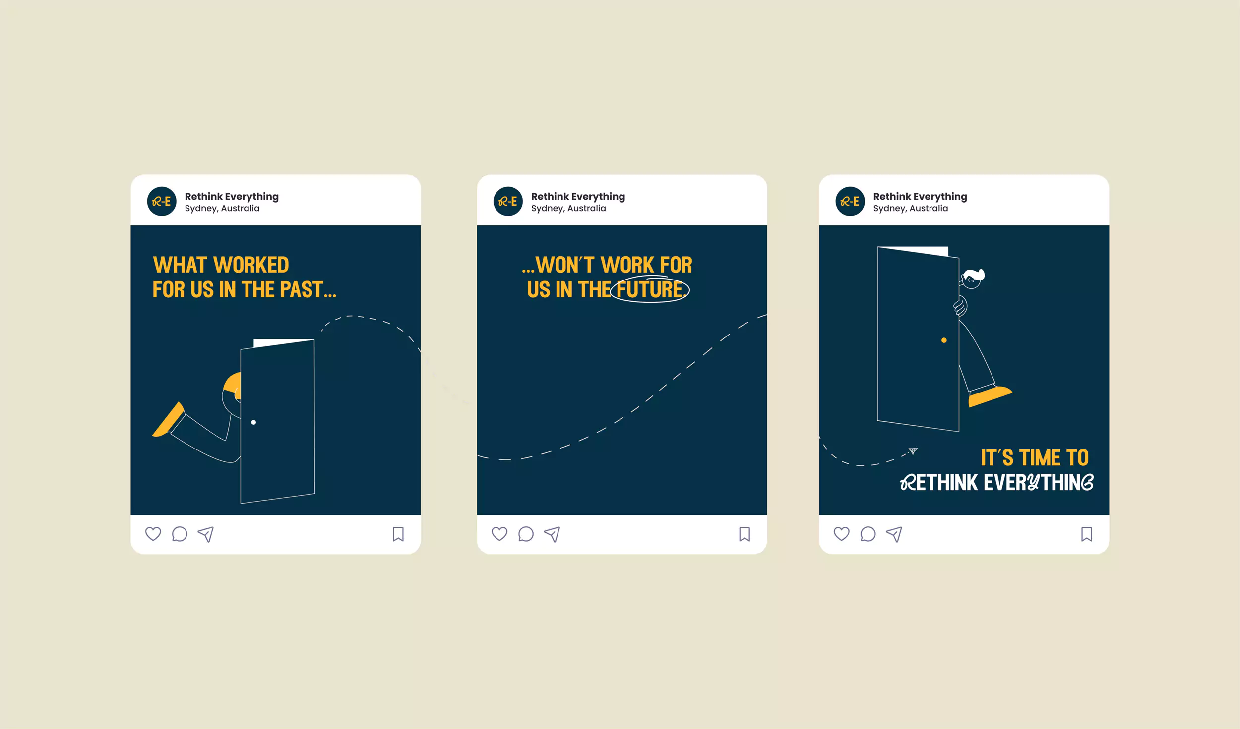 Visual Identity for Rethink Everything - Social Media Content Design