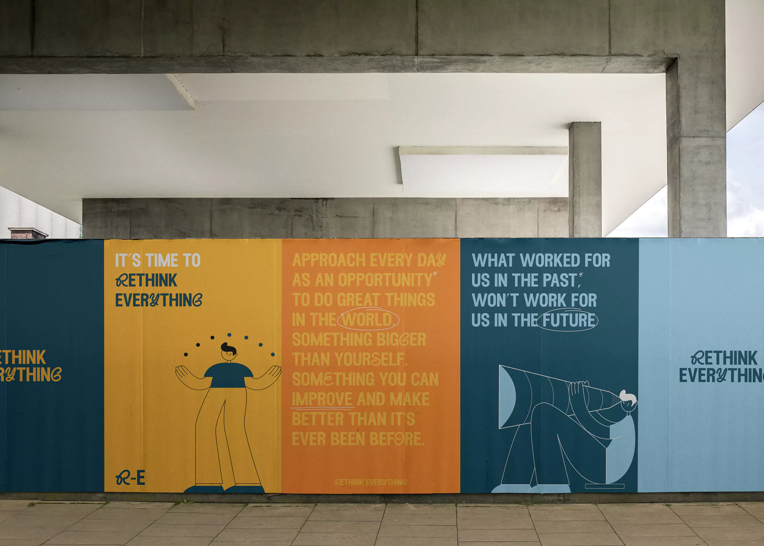 Visual Identity for Rethink Everything - Poster Designs