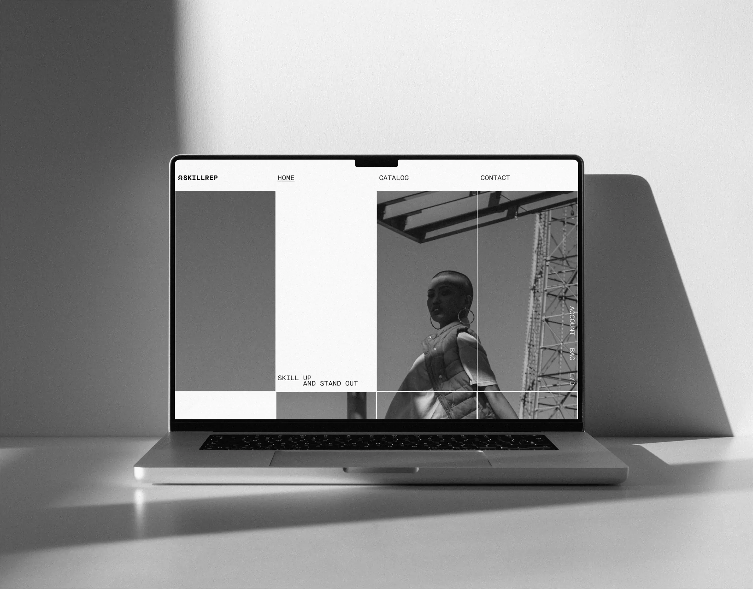ReBranding for Skillrep - Website on Macbook